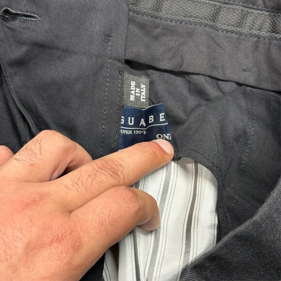 Luigi Bianchi Mantova Su Misura Dress Pants Guabello 130s Wool Trousers 42x30 - Picture 9 of 14